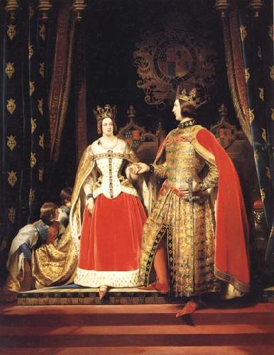 Sir Edwin Landseer Queen Victoria and Prince Albert at the Bal Costume of 12 may 1842 France oil painting art